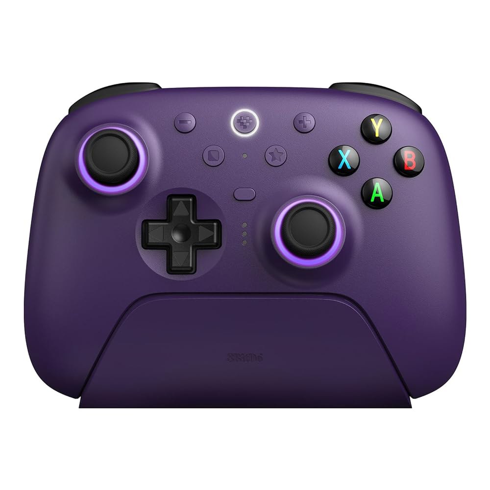8Bitdo Ultimate 2 무선 게이밍 컨트롤러(TMR 조이스틱 포함), 스위쳐블 홀 이펙트 / 촉각 트리거, 8스피드 기술, 충전 도크, PC 및 Android용 RGB - 상품 이미지