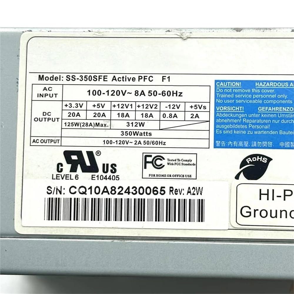 SS-350SFE 350W SFX 전원 공급 장치 20+4 핀 SATA 플로피 4 몰렉스용 GJWBAKS 350W - 상세 이미지 3