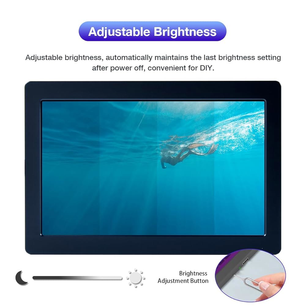 PC 노트북 윈도우용 Hosyond 5인치 USB C 미니 모니터 1024x600 IPS LCD 화면 타입 보조 디스플레이 5 Inches - 상세 이미지 2