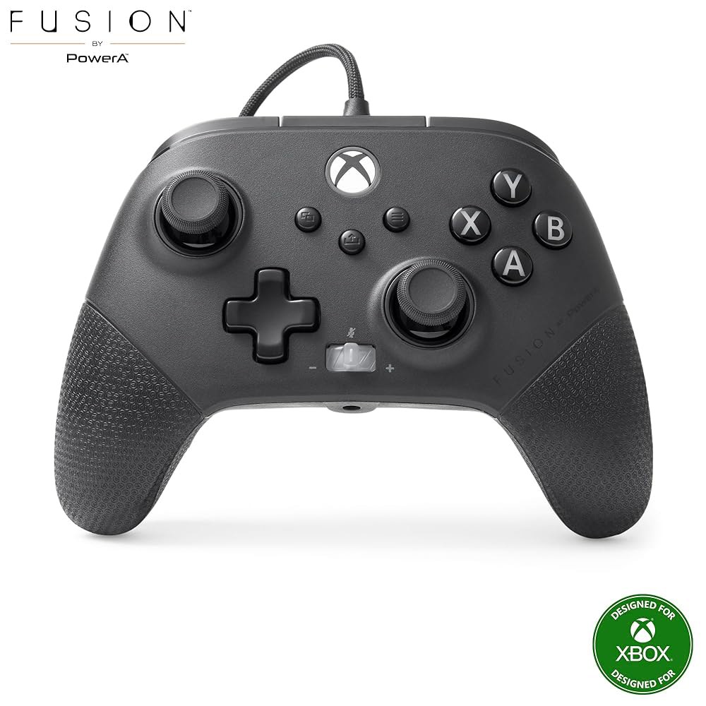 PowerA FUSION Pro 4 Xbox Series X|S용 유선 컨트롤러, 조절 가능한 높이 엄지 스틱, 홀 효과 매핑 버튼, 공식 라이선스, One 및 Windows 10 - 상품 이미지