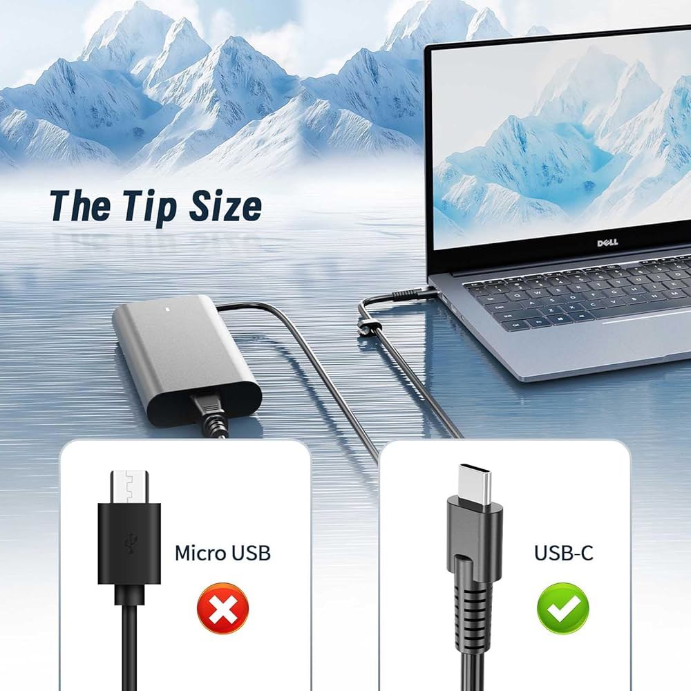 Dell Latitude용 슬림 100W USB-C Type-C 노트북 충전기 DA100PM220 5440 5540 7340 7440 7640 9440 2-in-1 정밀도 3480 - 상세 이미지 2