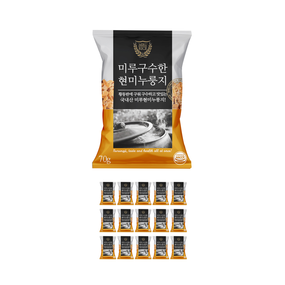 국산100% 미루구수한누룽지 현미누룽지 70g, 15개 - 상세 이미지 2
