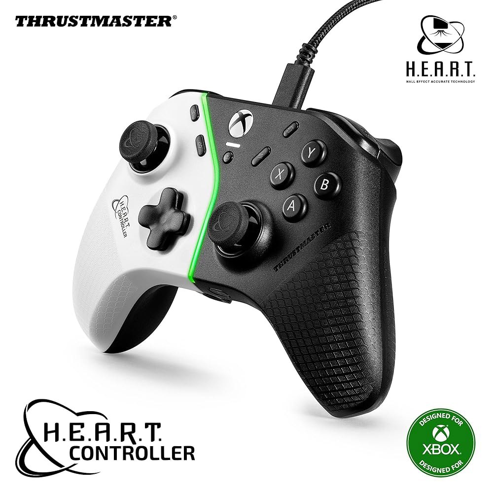 스러스트마스터 하트 컨트롤러, H.E.A.R.T. 방적 기술이 탑재된 홀 이펙트 게임패드(Xbox Series X|S & PC) - 상품 이미지