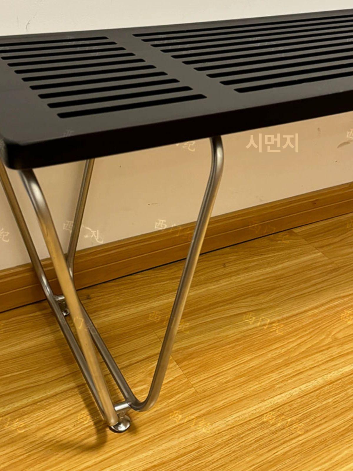 현관 스툴 벤치 원목 사이드 의자 신발장 침실 거실 인테리어 - 상세 이미지 5