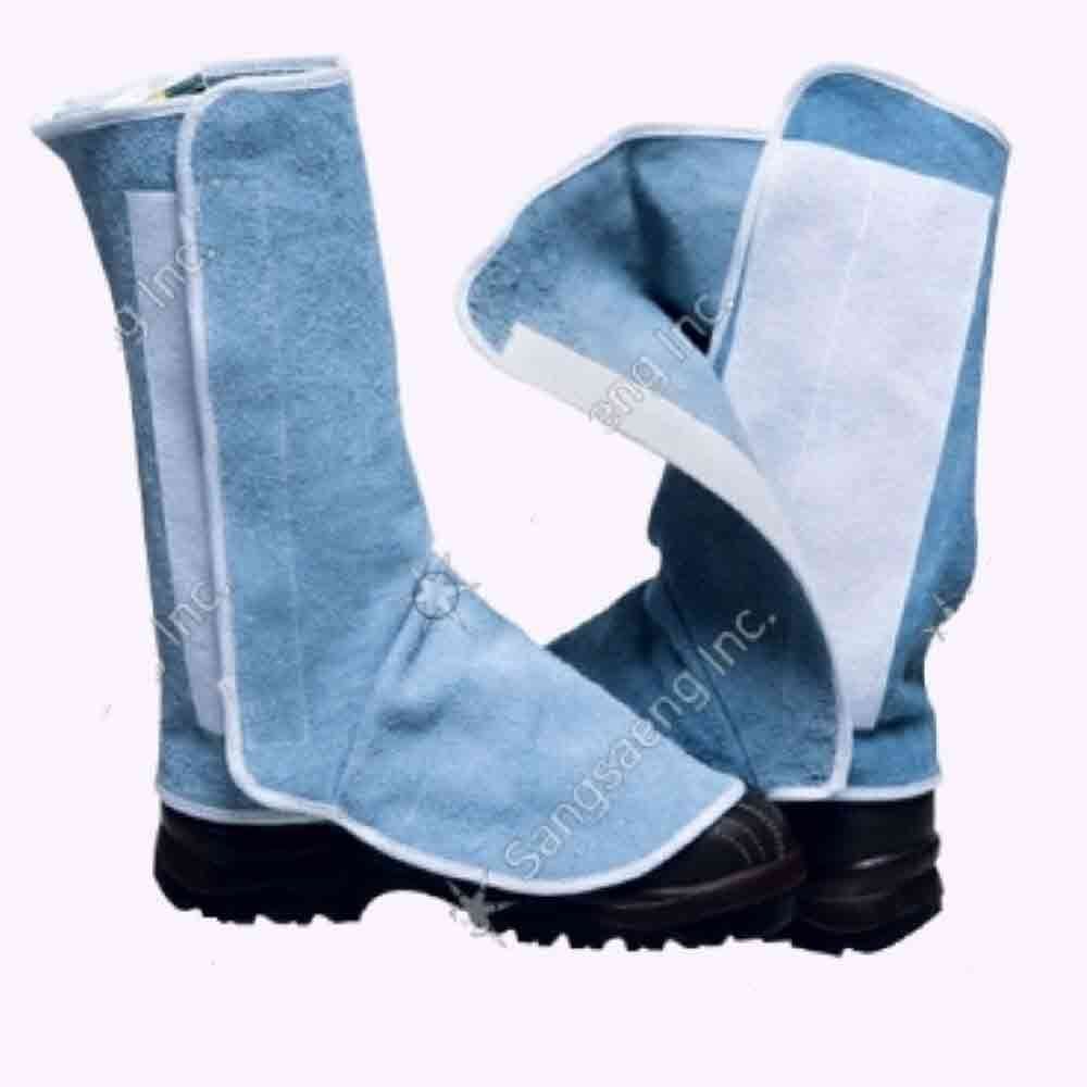 가죽 용접 각반 10켤레 32cm 찍찍이 처리 산업발보호 - 상품 이미지