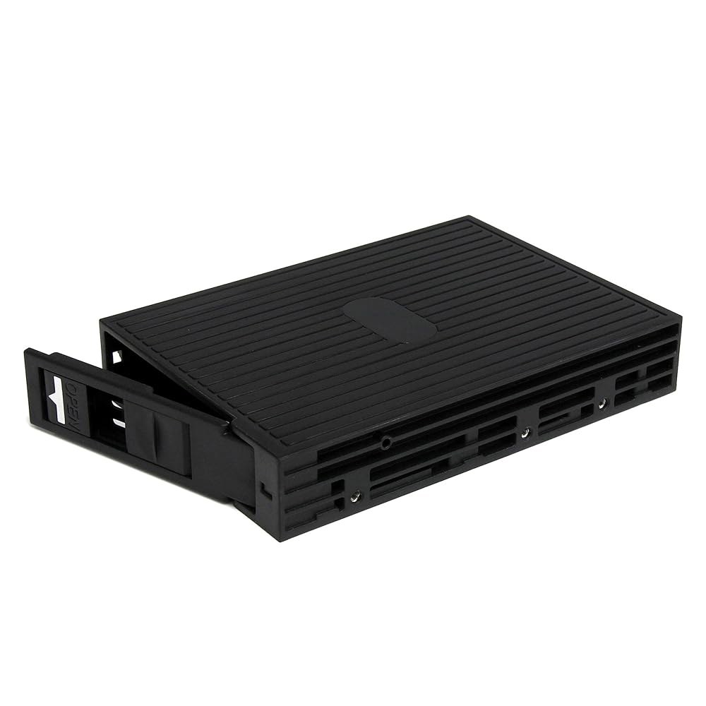 StarTech.com 2.5인치 SATA /SAS SSD /HDD에서 3.5인치 하드 드라이브 컨버터 - 스토리지 베이 어댑터 3.5인치에서 검은색 25SATSAS35 - 상품 이미지