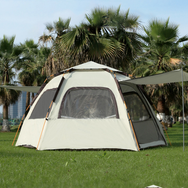 육각 원터치 텐트 돔형 캠핑 텐트 팝업 자동