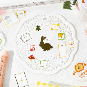 [세트구매 6종] 하루 기록 일력 캘린더꾸미기 데일리 마스킹테이프 실사용 후기 | 효과 있을까? - 상품 이미지 4