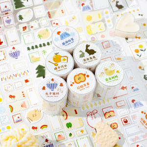 [세트구매 6종] 하루 기록 일력 캘린더꾸미기 데일리 마스킹테이프 실사용 후기 | 효과 있을까? - 상품 이미지 2