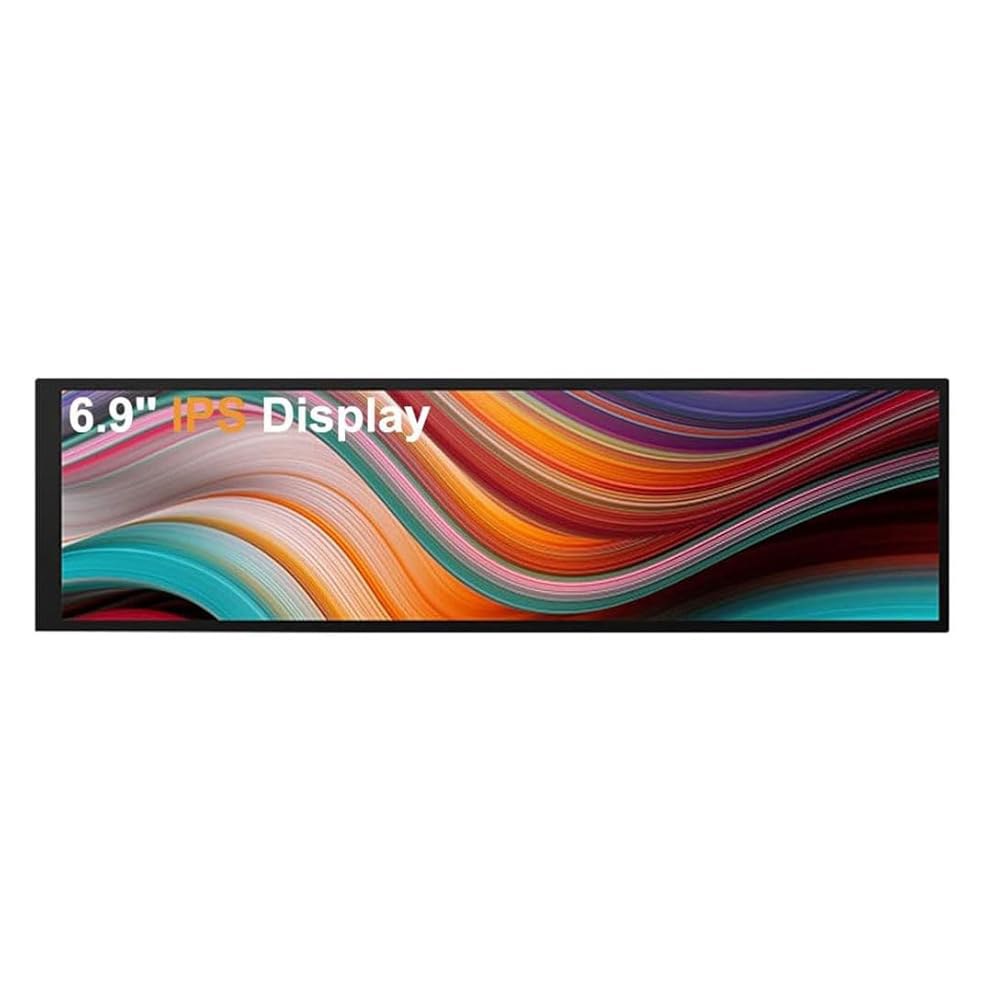 드라이브 보드가 장착된 Aida64 1280x480 PC CPU 서브 모니터 GPU 차량용 MerainMe 6.9인치 IPS 화면 6.9inch - 상품 이미지
