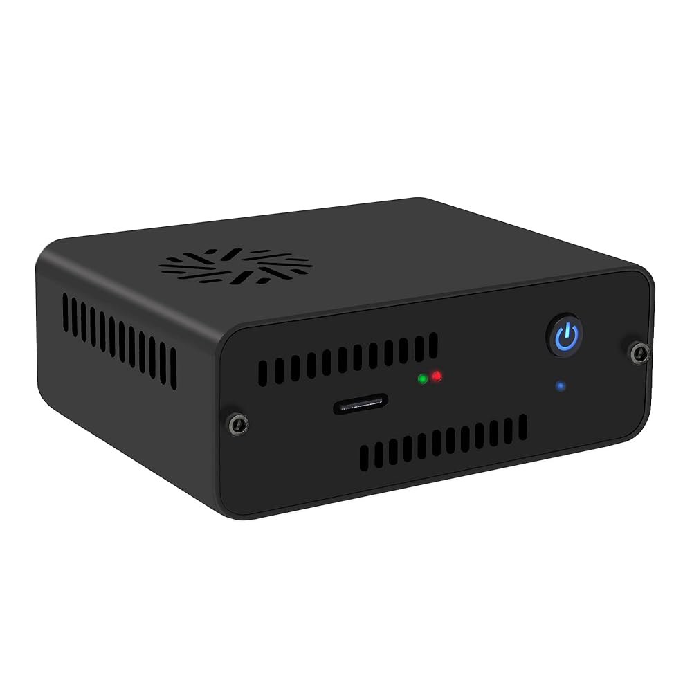 Raspberry Pi 4 모델 B를 위한 안전한 종료 및 자동 전원 켜기 기능이 있는 Geekworm NASPi V2.0 2.5인치 SATA HDD/SSD NAS 스토리지 키트( - 상품 이미지