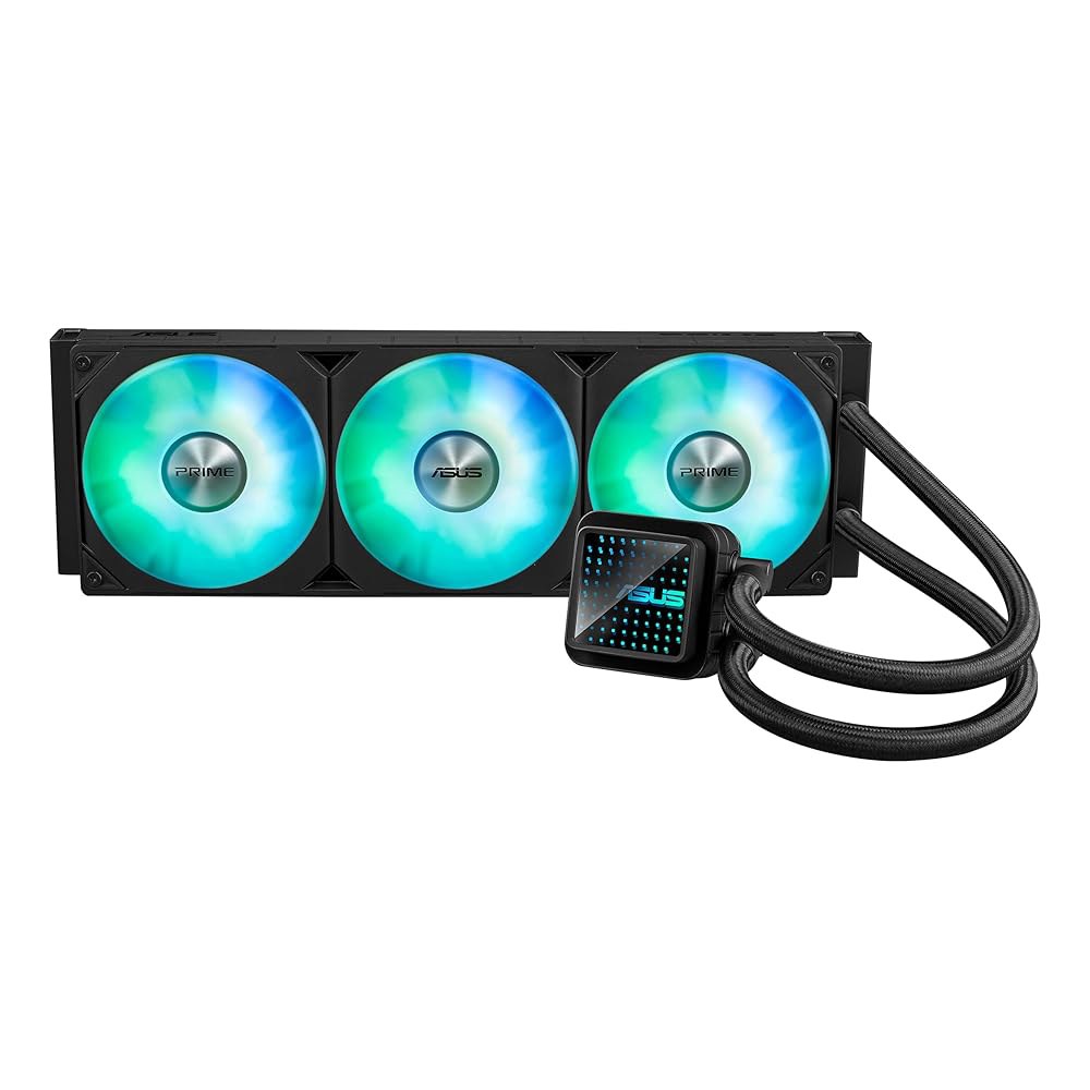 ASUS Prime LC 360 ARGB 올인원 AIO CPU 액체 쿨러 AMD AM5 및 AM4 인텔 LGA 1851, 1700, 1200, 115x 특수 설계 접점 영역, 핀 - 상품 이미지