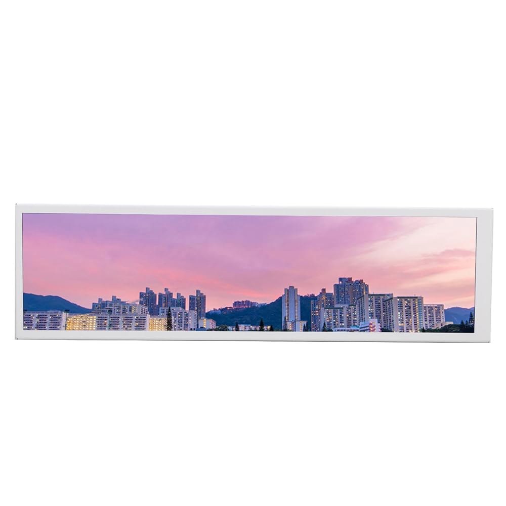 CUIFATI 8.8인치 터치스크린 보조 모니터, 스트레치 바 LCD 디스플레이 1920 480 HDMI USBC, 노트북용 휴대용 터치스크린, Aida64 GPU RAM 모니터링 - 상품 이미지