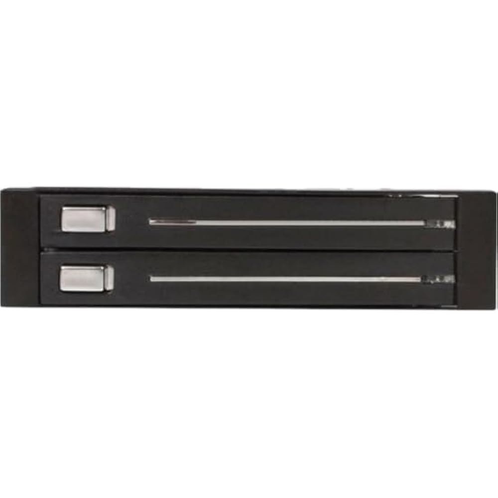 StarTech.com 2 드라이브 2.5인치 트레이리스 핫 스왑 SATA 모바일 랙 백플레인 - 3.5 HDD(HSB220SAT25B)용 듀얼 인클로저, 블랙 - 상세 이미지 2