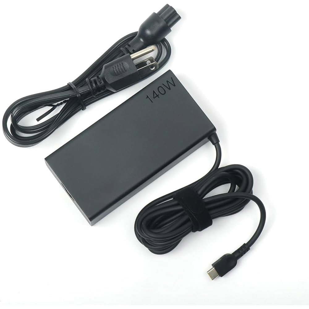 HSXIRQA 새로운 슬림 140W USB-C AC 충전기, 레노버 프로 7 9, 요가 9 7i 9i, 레지옹 5 5i 7i, 씽크패드 Z16, 노트북 타입 C 전원 어댑터와 호환 - 상품 이미지