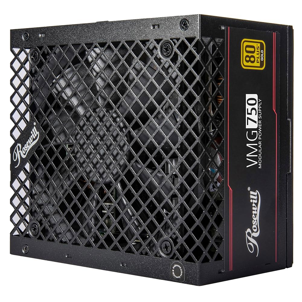 로즈윌 VMG 750W 80+ 골드, ATX 3.0 및 3.1 호환, 풀 모듈형 저소음 전원 공급 장치, PCIe 5.1 12V-2x6 커넥터, 100 일본 전기 커패시터, 120 - 상세 이미지 3