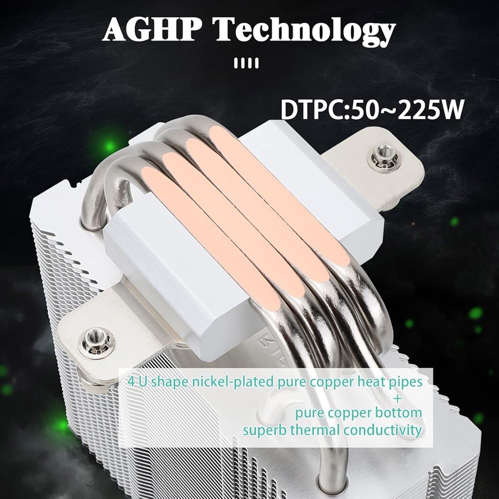 Thermalright Assassin X120 정제 SE CPU 에어 쿨러, 4개의 히트 파이프, TL-C12C PWM 팬, 알루미늄 방열판 커버, AG 테크놀로지, AMD AM - 상세 이미지 2
