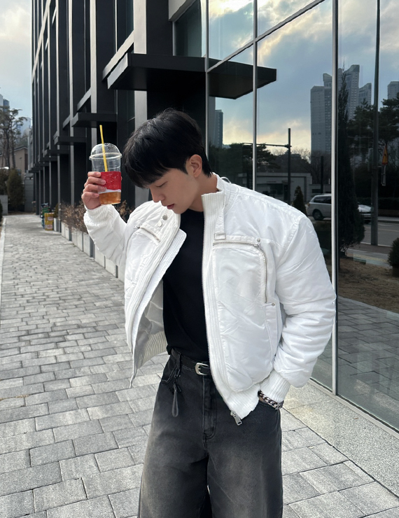 4온스 겨울항공점퍼 남자패딩점퍼 - 상세 이미지 4