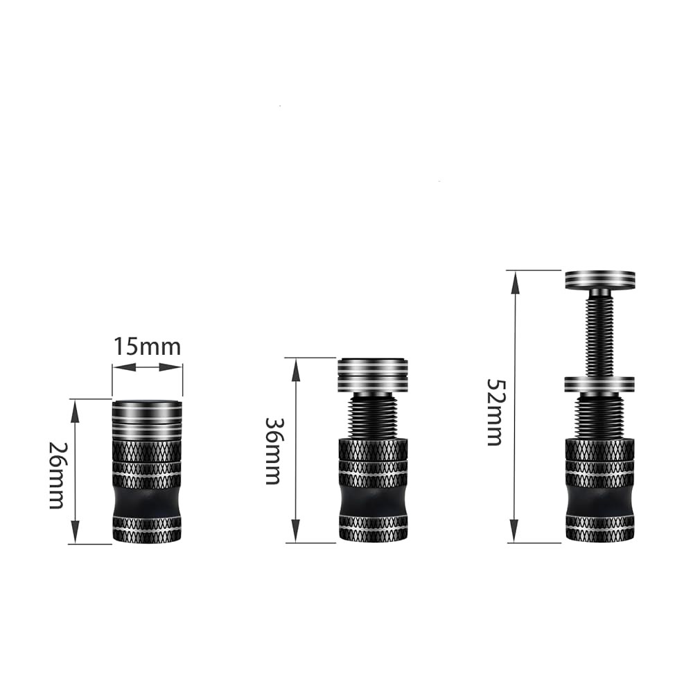 준버 그래픽 카드 브레이스 지지대, 마그네틱 새그 방지 홀더 브래킷, 높이 26-52mm 조절 가능한 블랙 올 알루미늄 GPU 스탠드 - 상세 이미지 3