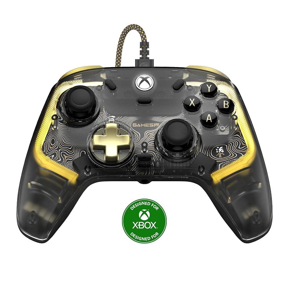 Xbox, RGB 조명 및 홀 효과 조이스틱을 위한 GameSir Kaleid 플럭스 강화 유선 컨트롤러, Xbox Series X|S, One, Windows 10/11 PC와 - 상품 이미지