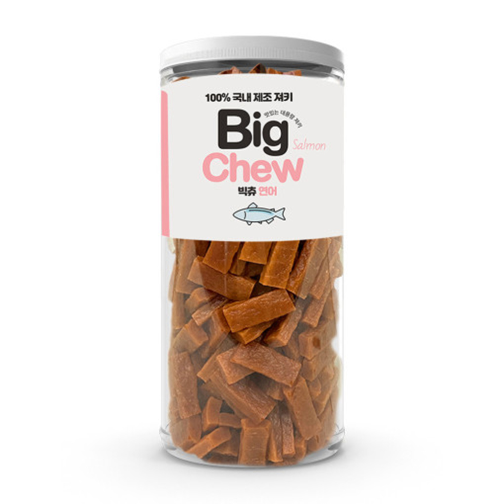 국산 강아지 간식 대용량 반려견 노즈워크 훈련용 빅츄 애견간식 연어, 1kg, 1개 - 상품 이미지