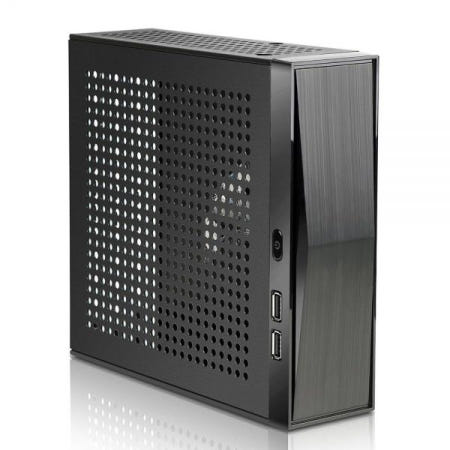 [해외]미니 ITX 케이스, SFF 소형 폼 팩터, HTPC에 이상적인 타워 컴퓨터 섀시, 0.6mm SECC 통기성 패널, 게이밍 PC 마더보드(6.7인치 x 6.7인치) 및 노