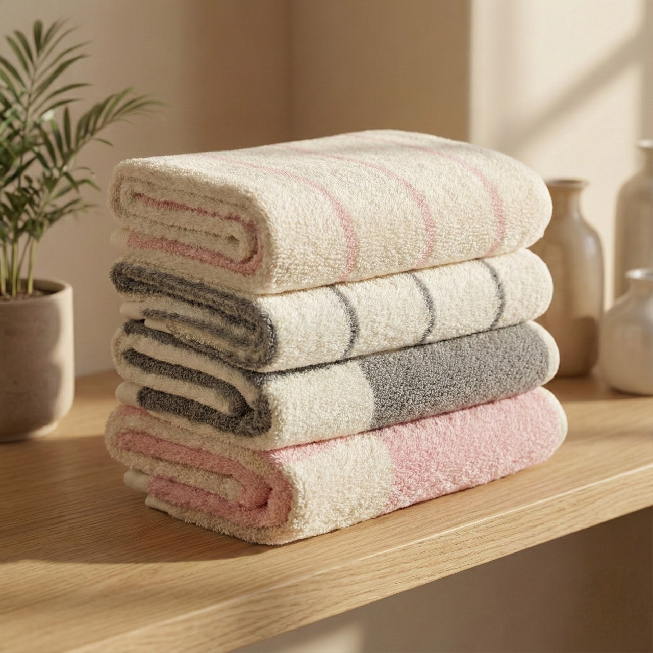 호텔수건 답례품 40수 코마사 먼지없는 스트라이프 순면 고급 더착한 수건 200g