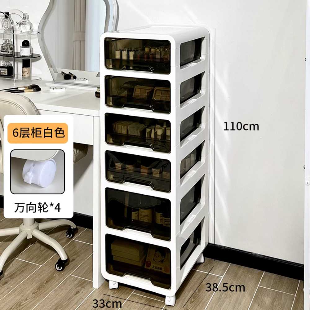 A4 정리함 서랍 보관함 수납장 서류함 사무실 보존 6단 / 바퀴형 이미지 6