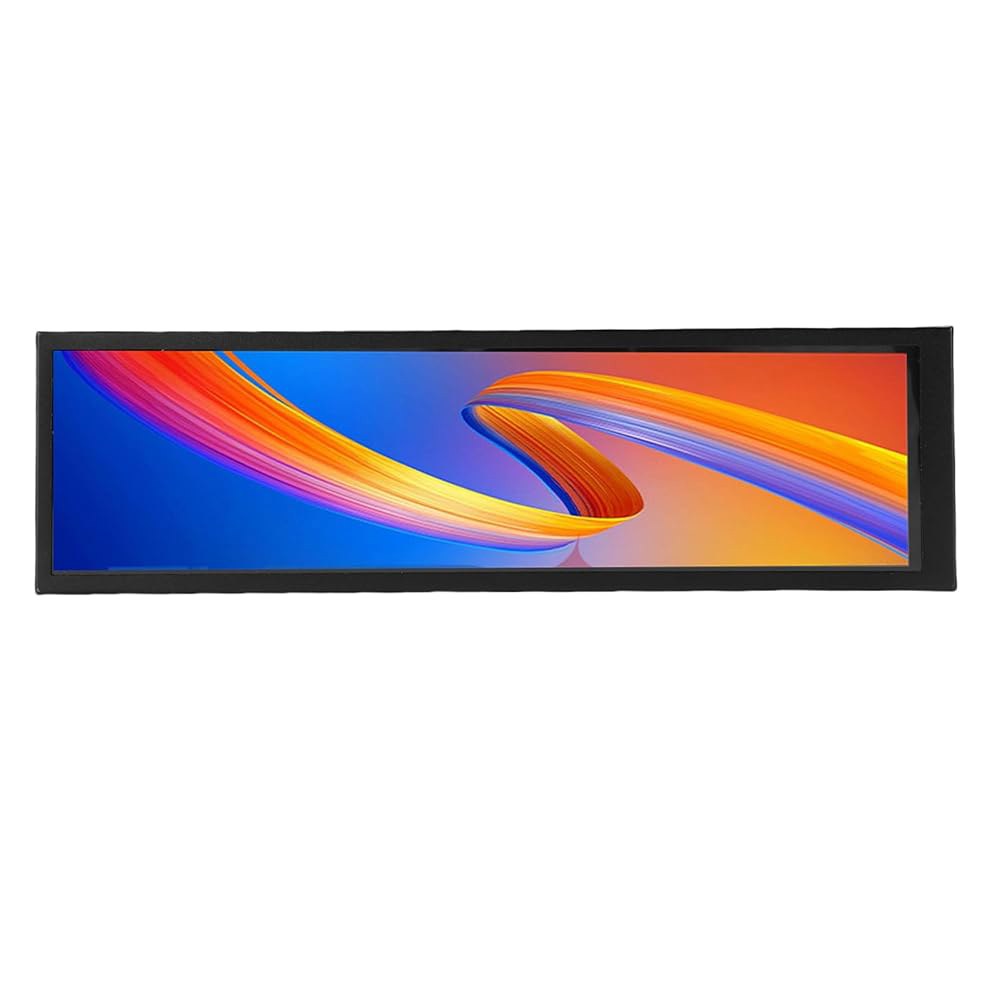 8.8인치 컴퓨터 온도 디스플레이, FHD 1920x480 미니 화면 모니터, 178도 광시야각, 중요한 데이터 디스플레이를 위한 동적 테마 지원(커패시티브 버전) - 상품 이미지