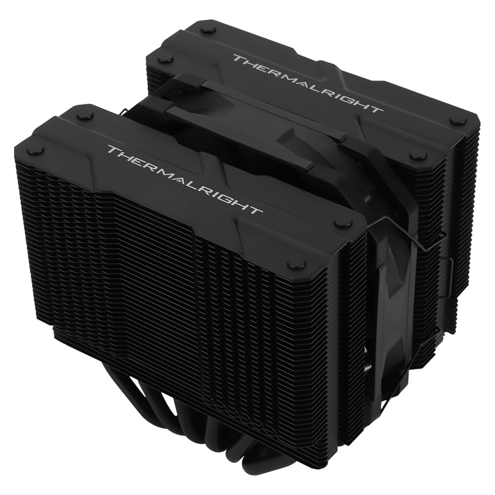 Thermalright 피어리스 어쌔신 120 미니 블랙 CPU 쿨러, 6개의 히트 파이프 AG 기술, 120mm PWM 팬, 1500RPM 속도, AMD AM4 AM5 / Int - 상품 이미지