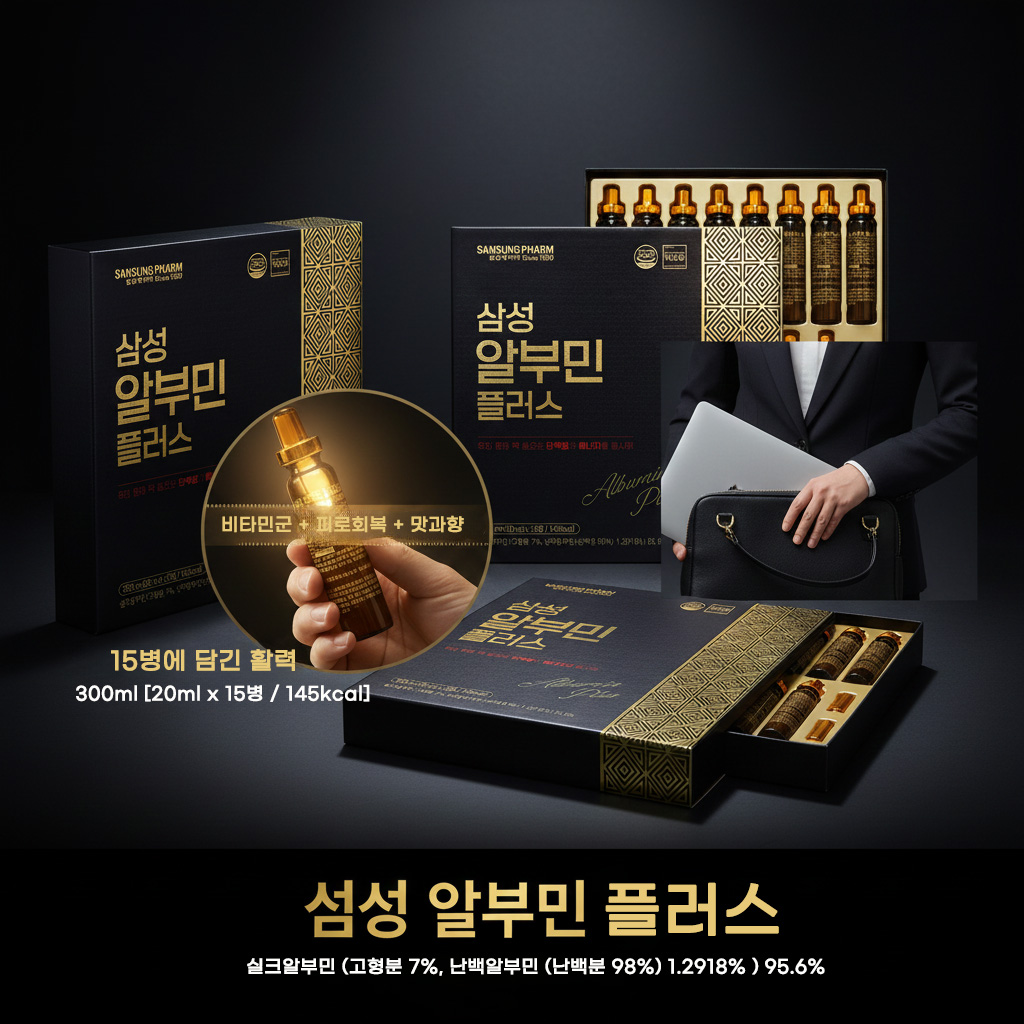 알부민 플러스 20ml 15병 건강영양음료 삼성제약 15개입, 2개 - 상세 이미지 2