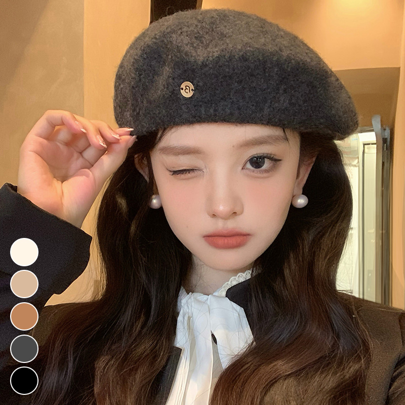 여자 베레모 예쁜모자 빵모자 화가모자 카페모자 겨울 - 상품 이미지
