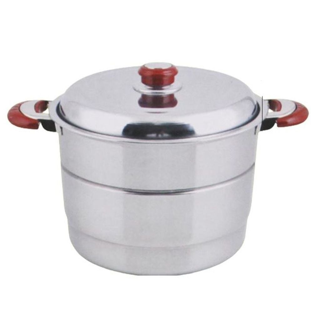 2단 찜기 24cm 1P 스텐 다용도 미니 곰솥 가정용 냄비 - 상품 이미지
