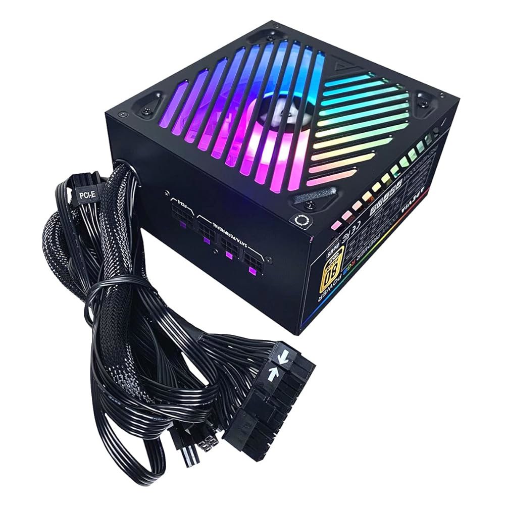 Apevia ATX-PM1000W 프리미어 1000W(PCIe 5.0 및 5세대 12V WR 케이블 없음) 80+ 골드 액티브 PFC ATX 반모듈러 게이밍 전원 공급 장치(366 - 상품 이미지