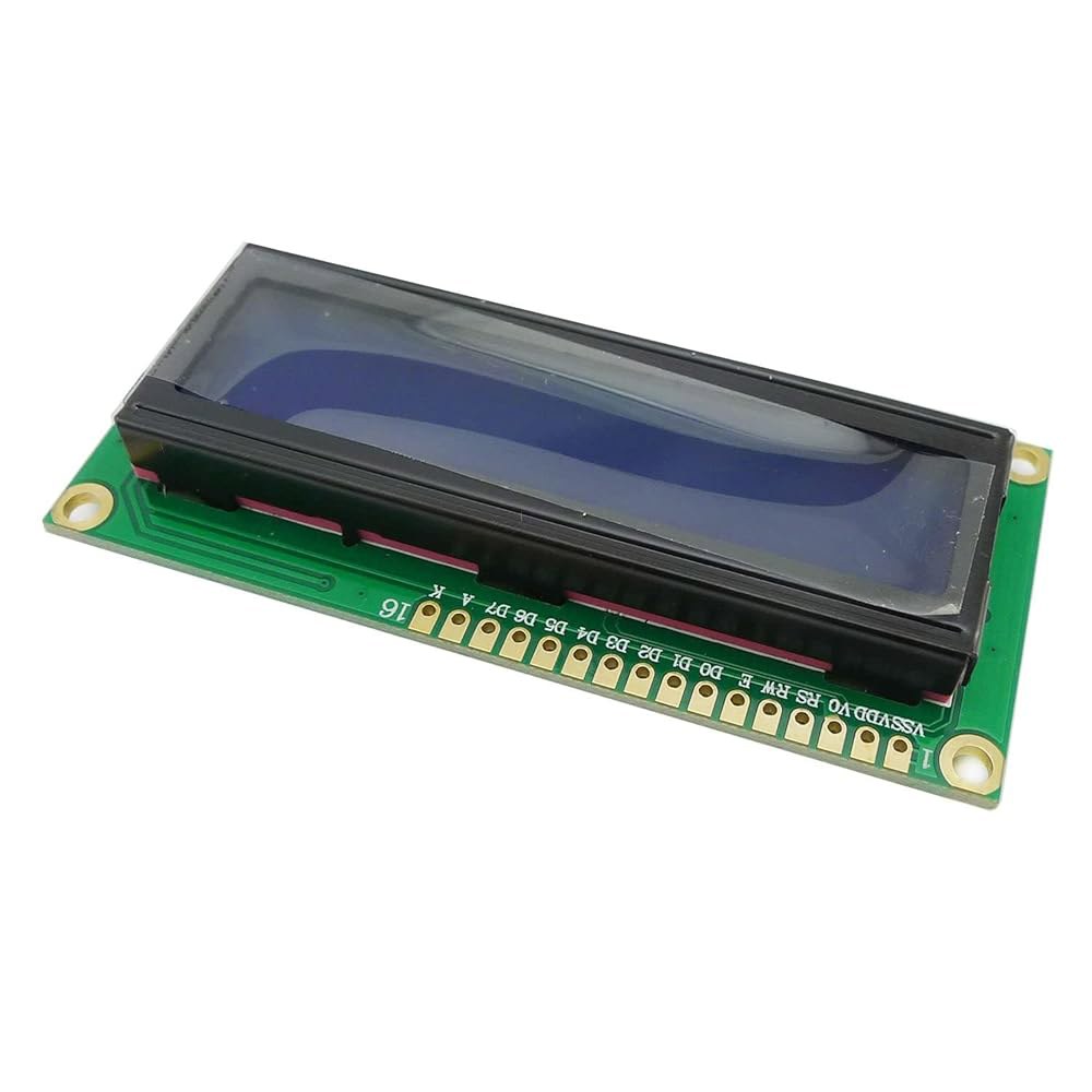 Ferwooh 2PCS DC 5V 1602 LCD 디스플레이 모듈 16 2 문자 화면 LCM 블루 블랙라이트 HD44780 컨트롤러 - 상세 이미지 2