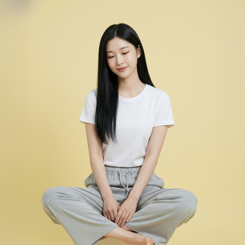 누모 실내복 홈웨어 파자마 와이드팬츠 요가복 냉장고 바지 - 상세 이미지 5
