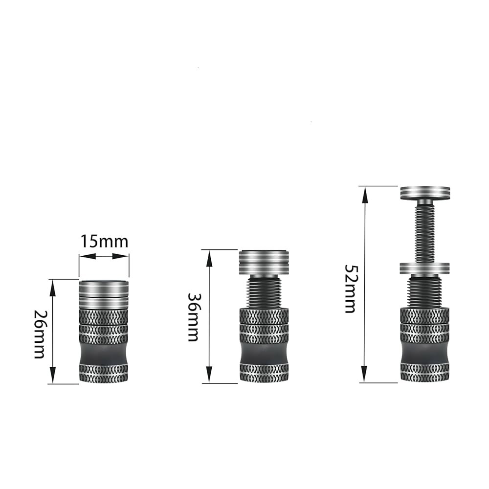 준버 그래픽 카드 브레이스 지지대, 마그네틱 새그 방지 홀더 브래킷, 높이 26-52mm 조절 가능한 회색 올 알루미늄 GPU 스탠드 - 상세 이미지 3