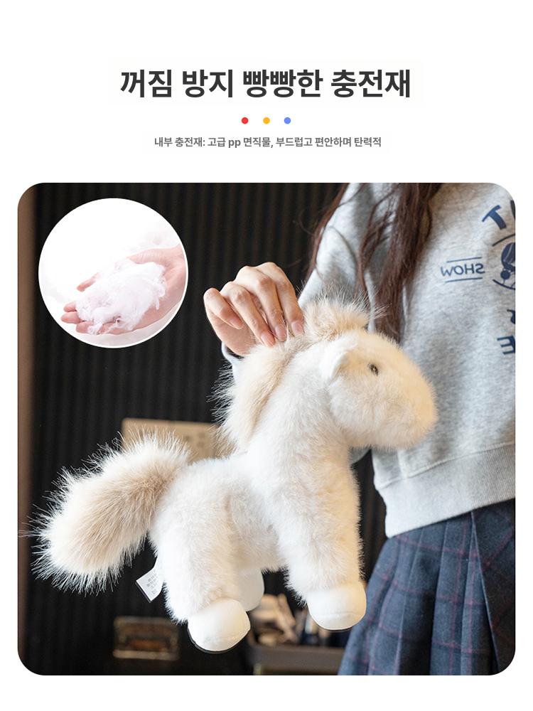 붉은말띠해 붉은말띠 병오년 인형 2026년 띠인형 쿠션 - 상세 이미지 3