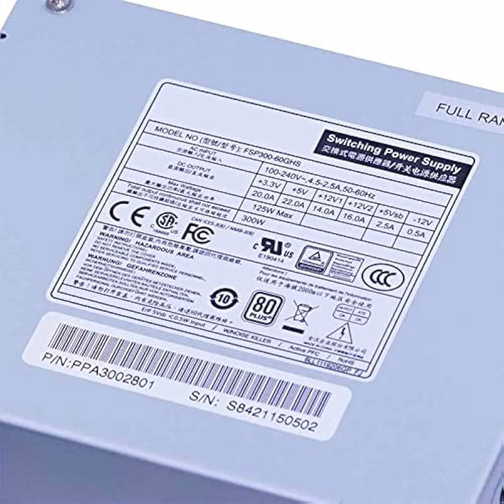 FSP SFX MATX RTX 1050Ti 1060Ti 300W 전원 공급 장치 FSP300-60GHS용 PSU - 상세 이미지 3