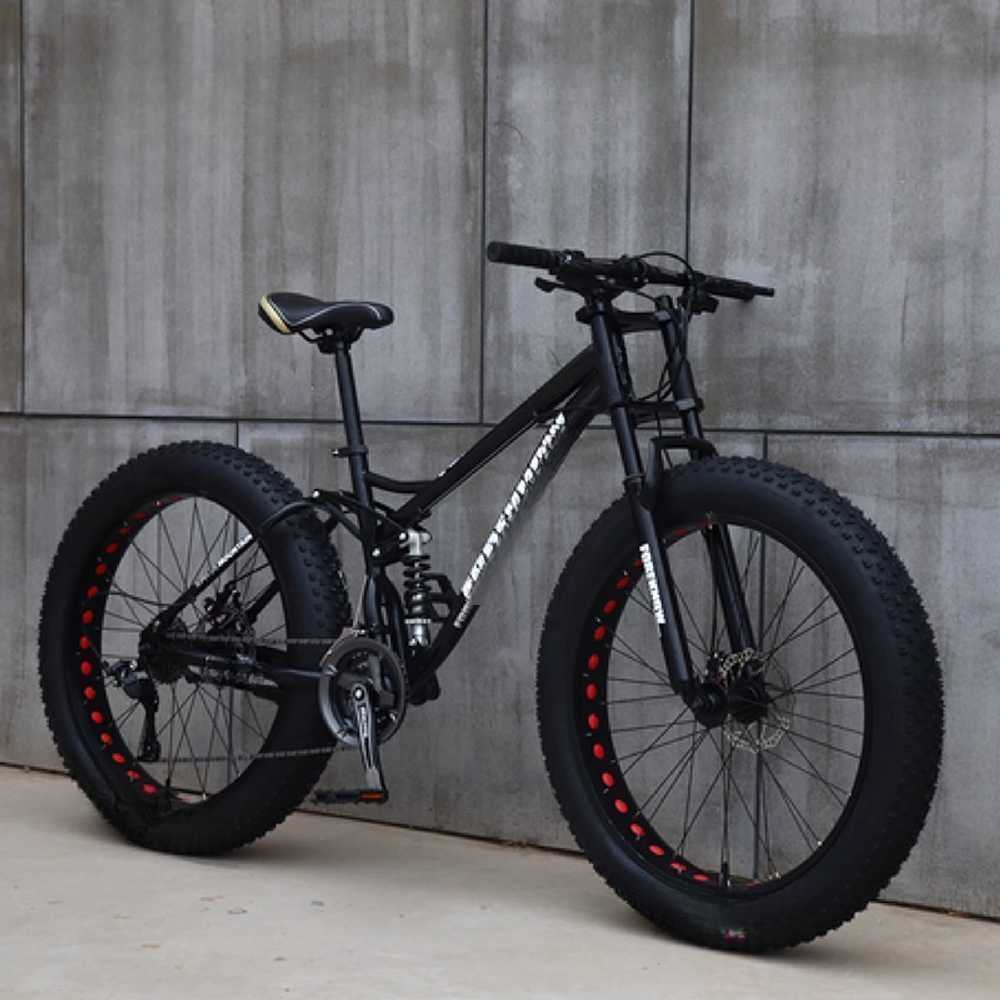 산악자전거 MTB 입문용 풀샥 유압디스크브레이크 카본 오렌지 휠 24인치 7단 기어 26x17인치 - 상품 이미지