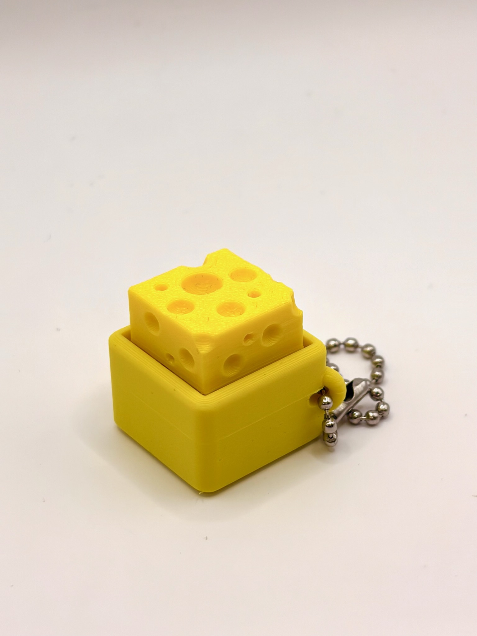 귀여운 치즈 딸깍이 키보드 키캡 클리커 키링 피젯 토이 커플템 레이어블 이미지 2