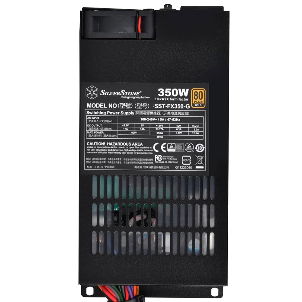 실버스톤 테크놀로지 SST-FX350-G Flex ATX 1U 350와트 80 플러스 고정 케이블 금 전원 공급 장치 - 상세 이미지 2