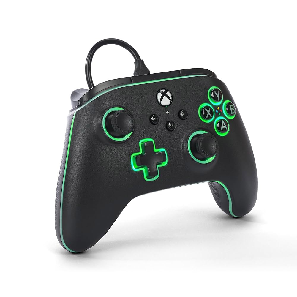 파워에이 어드밴티지 Xbox Series X|S용 유선 컨트롤러 - 블랙, 게임패드, 비디오 게임 컨트롤러, One 및 Windows 10/11과 함께 작동하며 공식 라이선스를 - 상세 이미지 3
