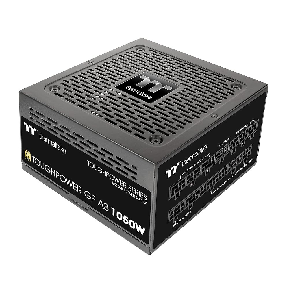 써멀테이크 터프파워 GF A3 1050W, PSU 및 NVIDIA RTX 40 시리즈의 트루 600W 12V WR 커넥터, ATX 3.0 /PCI-E 5.0, 80+ 골드, SLI - 상품 이미지