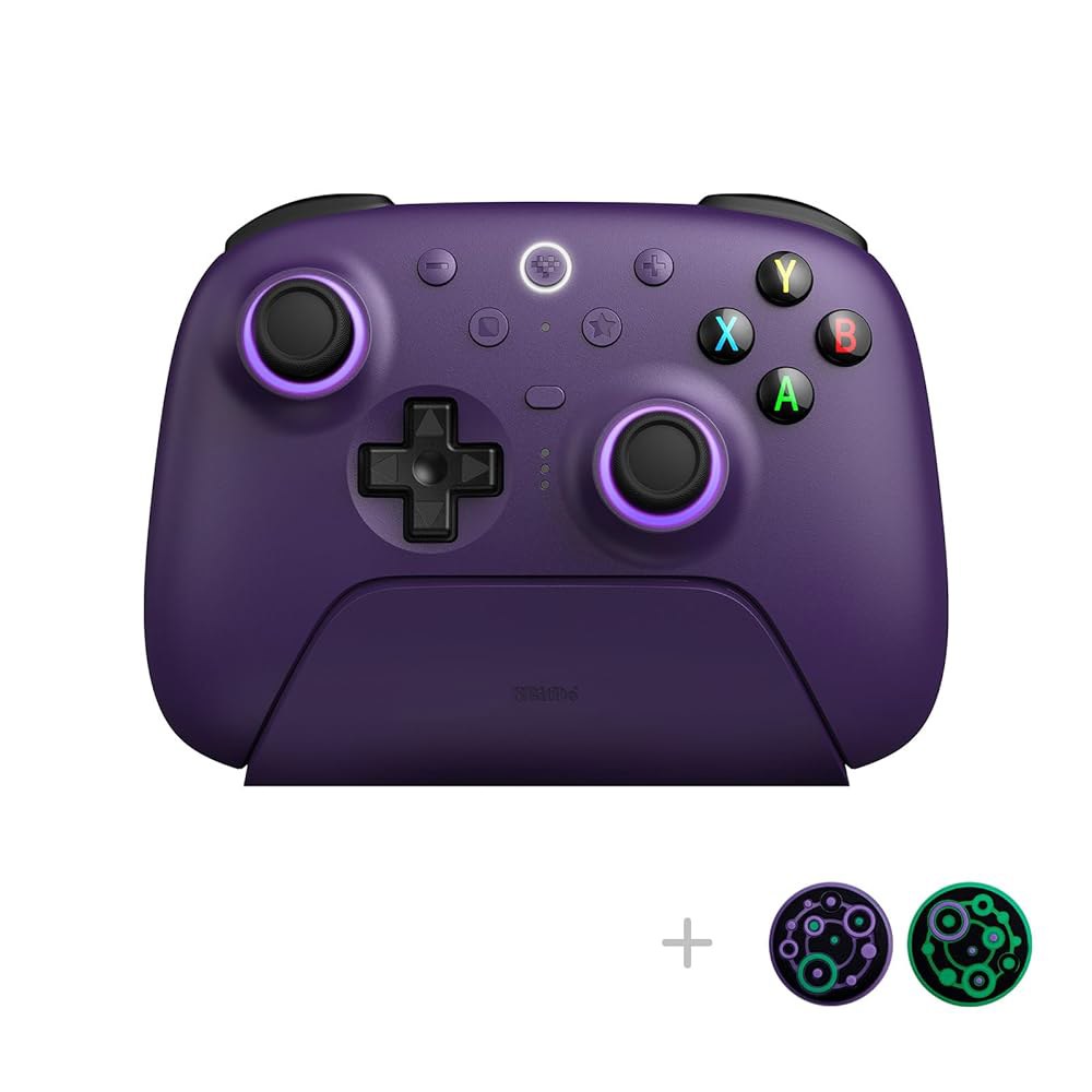 8Bitdo Ultimate 2 무선 게이밍 컨트롤러(TMR 조이스틱 포함), 스위쳐블 홀 이펙트 / 촉각 트리거, 8스피드 기술, 충전 도크, PC 및 Android용 RGB - 상세 이미지 2