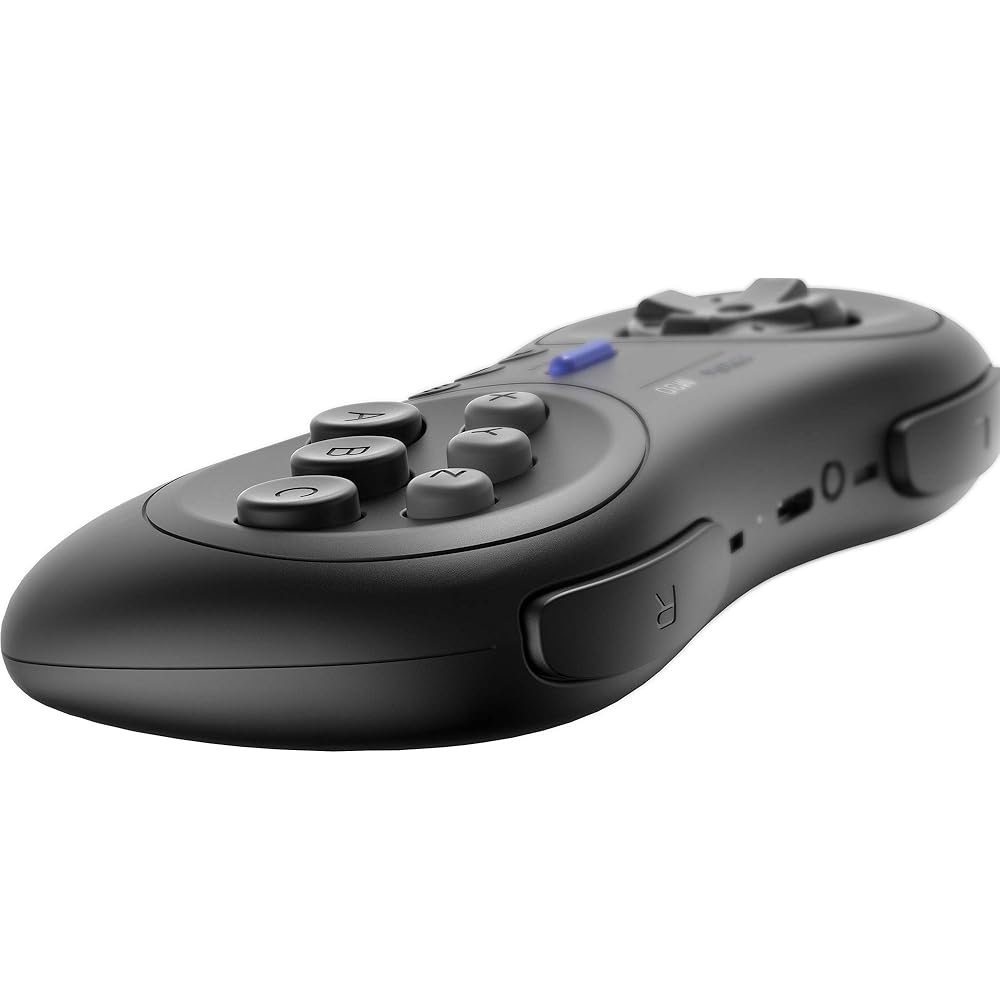 스위치, 윈도우 및 안드로이드용 8Bitdo M30 블루투스 컨트롤러, SEGA u2019s 클래식 게임용 6버튼 레이아웃(블랙) Black - 상세 이미지 3