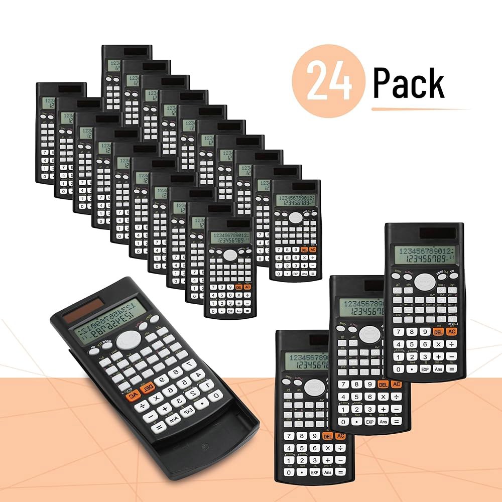 Mr. Pen 과학 계산기 - 24개, 2줄, 통계 고등학교용 대학 및 학교, 분수 24 Pack - 상세 이미지 2