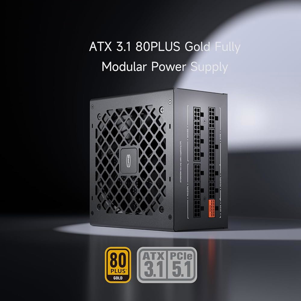 PCCOOLER PSU 완전 모듈형 전원 공급 장치, 750W ATX 3.1, 80 플러스 골드 인증, PCIe 5.1 12V-2 6, 일본 커패시터, 초유연 케이블, 5년 보증( - 상세 이미지 2