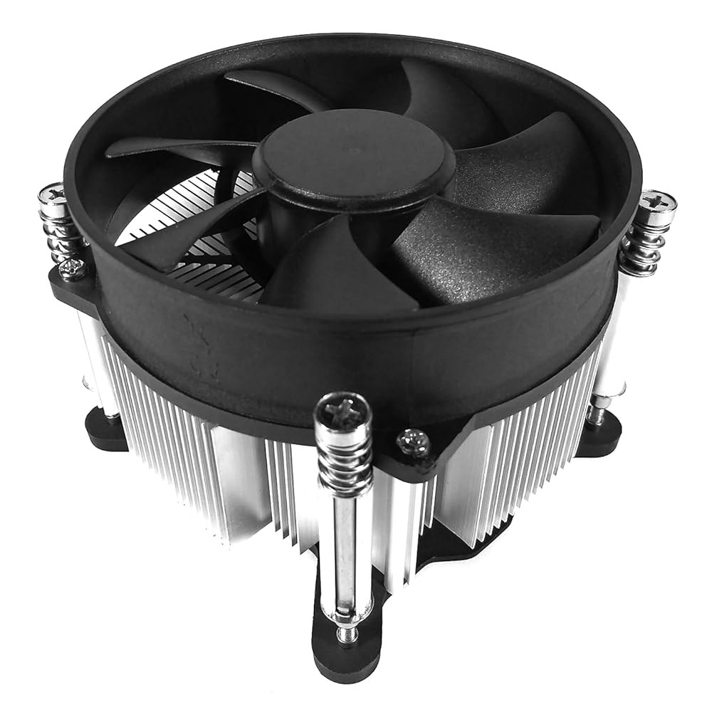 트론와이어 TW-24 95W CPU 쿨러 알루미늄 방열판 4핀 PWM 92mm 2500RPM 팬 사전 적용 열 페이스트 인텔 코어 i3 i5 i7 소켓 1200 1151 1150 - 상품 이미지