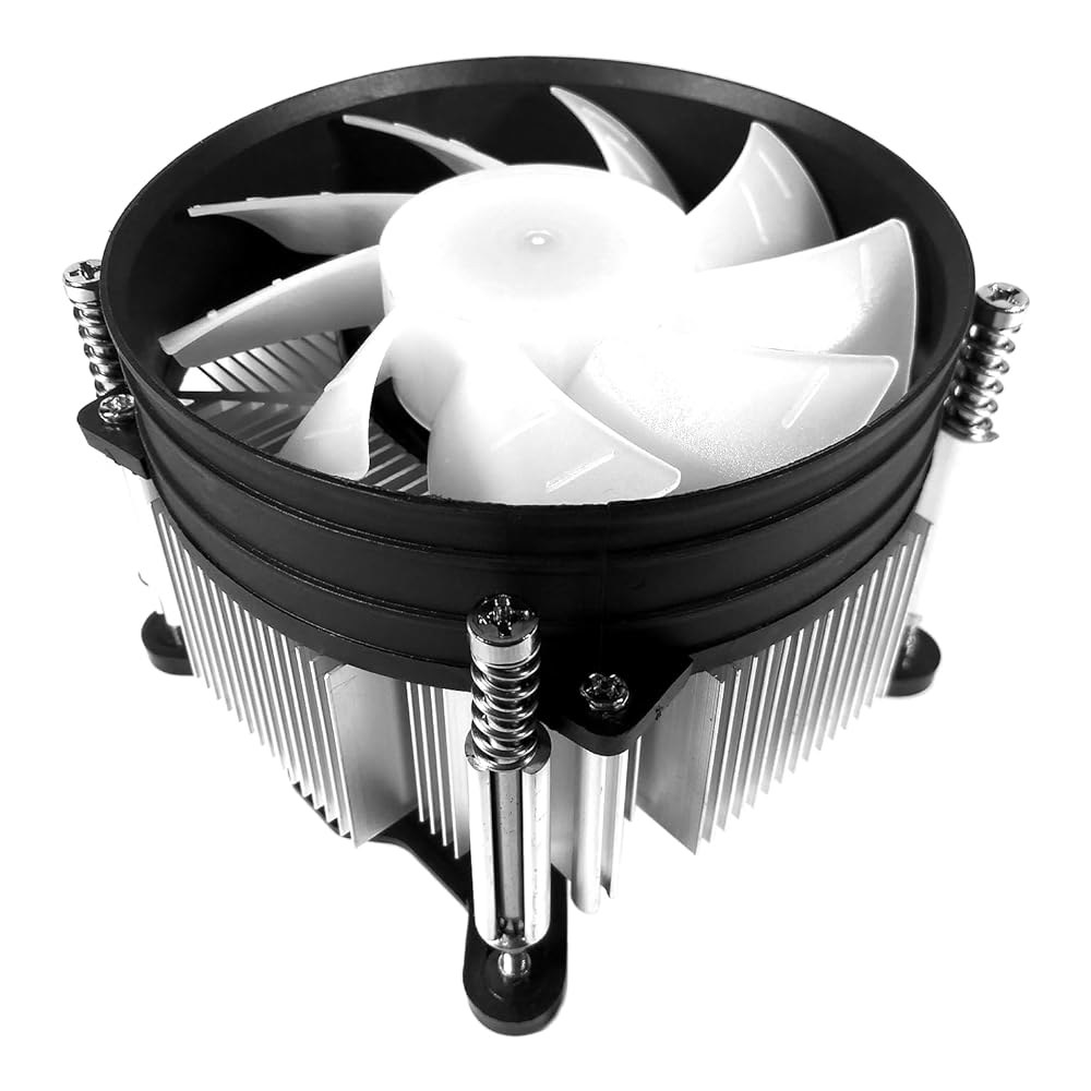 트론와이어 TW-8 95W RGB LED CPU 쿨러 알루미늄 방열판 구리 코어 베이스 4핀 PWM 92mm 팬 사전 적용 열 페이스트 인텔 i3 i5 i7 소켓 1700 1200 - 상세 이미지 3